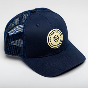 Navy Trucker Hat with PVC Patch