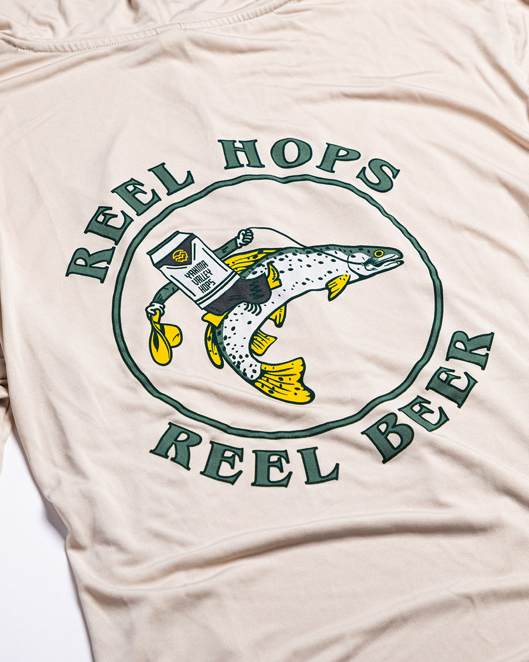 Reel Hops for Reel Beer Fishing Hoodie