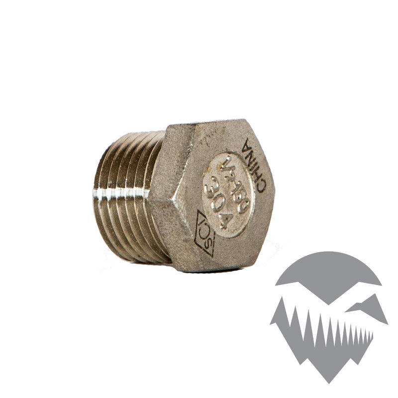 Stainless Steel Threaded Plug, Male NPT