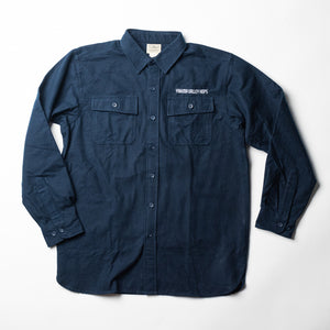 Navy Blue Flannel with YVH Embroidery